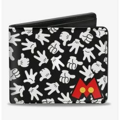 Cheap ๐คฉ Disney Mickey Mouse M Icon Hand Gestures Bi-Fold Wallet ๐งจ