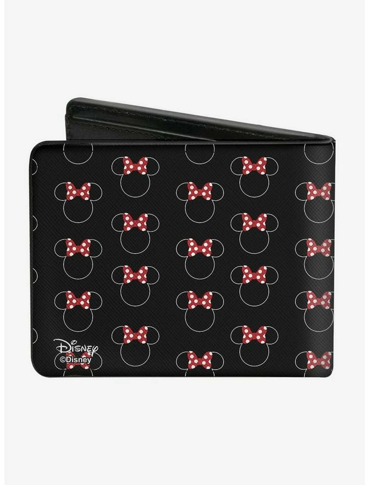 Best Sale 🤩 Disney Minnie Mouse Icon Monogram Banner Bi-Fold Wallet ✨ - Image 2