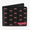 Best Sale 🤩 Disney Minnie Mouse Icon Monogram Banner Bi-Fold Wallet ✨