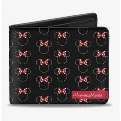 Best Sale ๐คฉ Disney Minnie Mouse Icon Monogram Banner Bi-Fold Wallet โจ