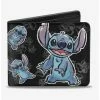 Wholesale 🌟 Disney Lilo & Stitch Hibiscus Stitch Sketch Bi-Fold Wallet 👍