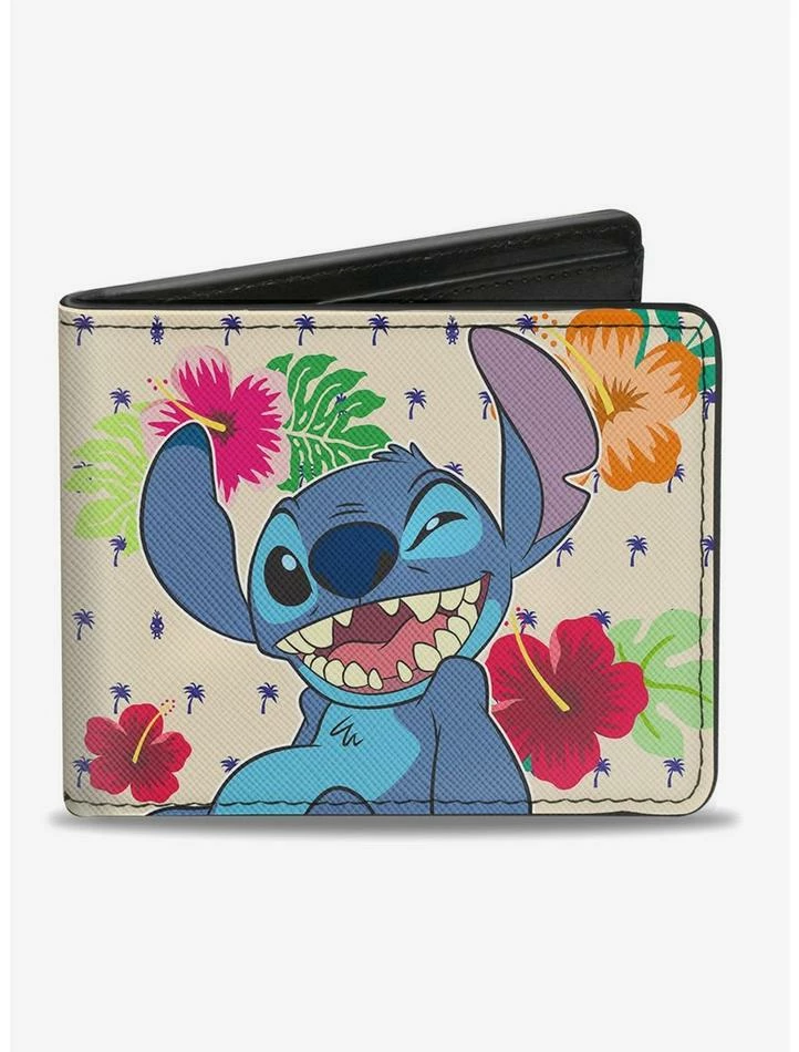 Best Pirce 🤩 Disney Lilo & Stitch Winking Ohana Means Family Bi-Fold Wallet 🛒