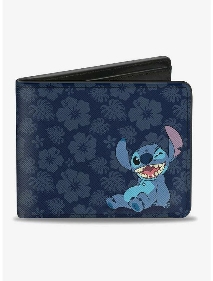 Top 10 ❤️ Disney Lilo & Stitch Winking Stitch Pose Bi-Fold Wallet 💯