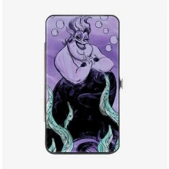 Flash Sale ๐ Disney The Little Mermaid Ursula Smiling Sketch Kelp Hinged Wallet ๐