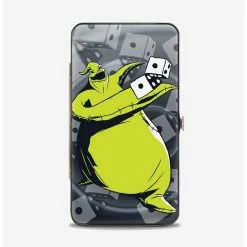 Cheapest ✨ The Nightmare Before ❄ Christmas Oogie Boogie Rolling Dice Pose Scattered Dice Hinged Wallet 🥰