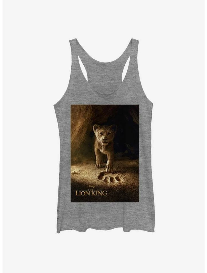 Deals 🔔 Disney The Lion King 2019 Simba Poster 👧 Girls Tank 😉
