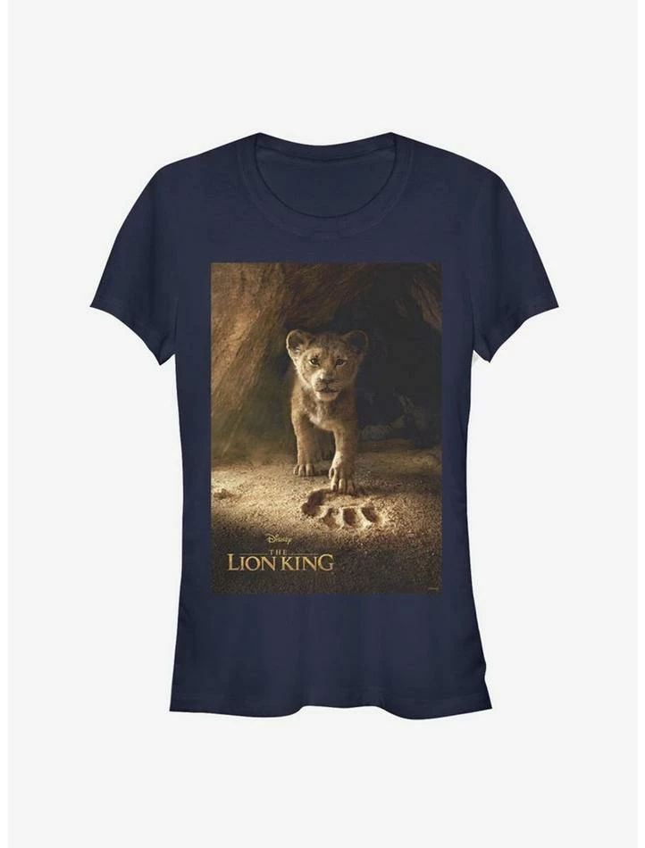 Flash Sale ๐งจ Disney The Lion King 2019 Simba Poster ๐ง Girls White T-Shirt ๐ฅฐ - Image 3