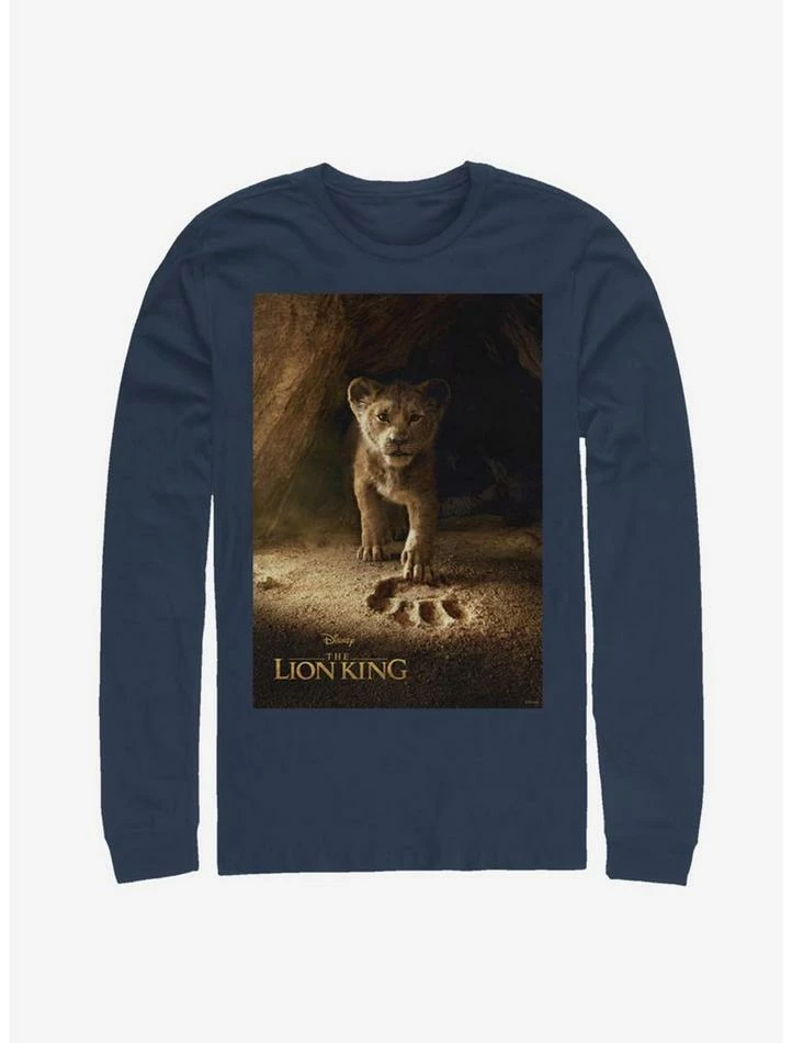 Flash Sale 🥰 Disney The Lion King 2019 Simba Poster Long-Sleeve T-Shirt 😀