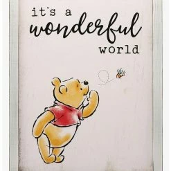 Brand new 🛒 Disney Winnie the Pooh Rustic Wood Framed Wall Decor ❤️