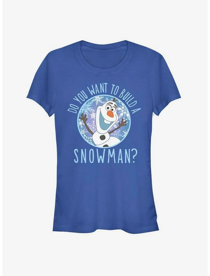 Flash Sale ❤️ Disney Frozen Build A Snowman 👧 Girls T-Shirt 😉