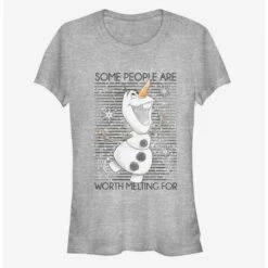 New ✨ Disney Frozen Worth Melting 👧 Girls T-Shirt ⌛