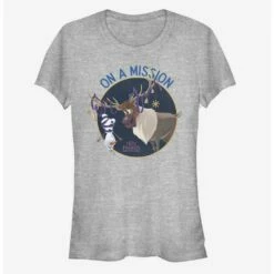 Cheap ⌛ Disney Frozen On A Mission 👧 Girls T-Shirt 🌟