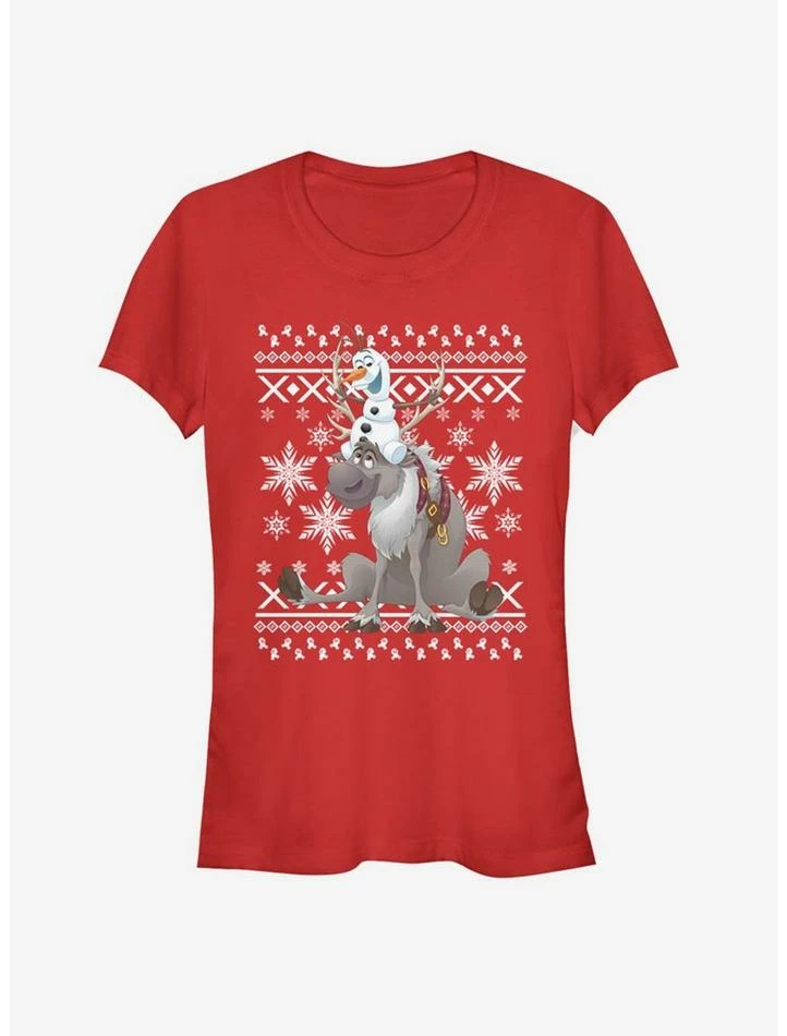 Best Sale ✔️ Disney Frozen Sven And Olaf Friends 👧 Girls T-Shirt 🔥