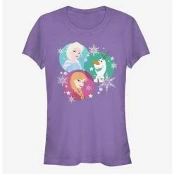 Budget 🎉 Disney Frozen Tri-Sphere Snow 👧 Girls T-Shirt 🔔