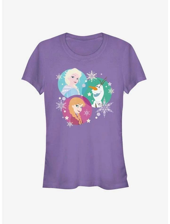 Budget 🎉 Disney Frozen Tri-Sphere Snow 👧 Girls T-Shirt 🔔