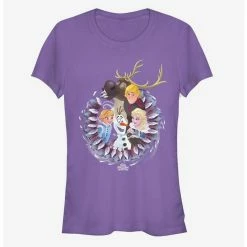 Outlet 😀 Disney Frozen Wreath Group 👧 Girls T-Shirt 🥰