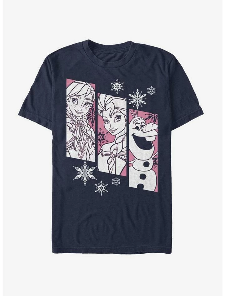 Hot Sale ๐ Disney Frozen Snow Trio T-Shirt ๐
