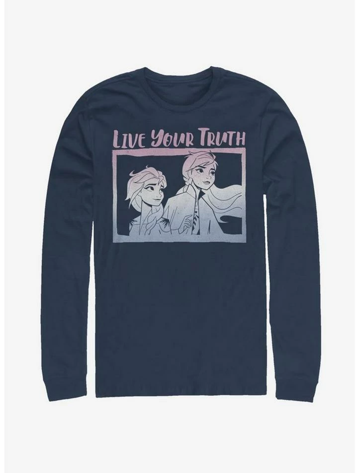 Hot Sale ๐งจ Disney Frozen 2 Live Your Truth Long-Sleeve T-Shirt ๐