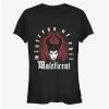 Coupon 🥰 Disney Maleficent: Mistress Of Evil Red Aura 👧 Girls T-Shirt 👏