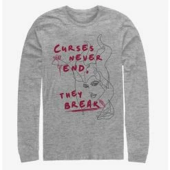 Best deal 🌟 Disney Maleficent: Mistress Of Evil Curses Never End They Break Long-Sleeve T-Shirt ✨