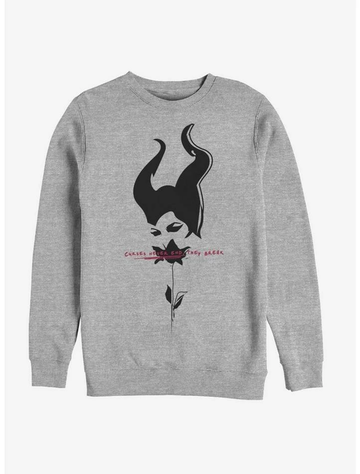 Cheapest 🔥 Disney Maleficent: Mistress Of Evil Black Rose Sweatshirt 👏