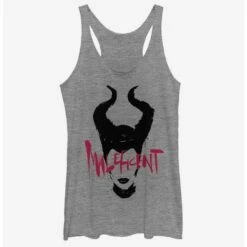 Best Sale 🎁 Disney Maleficent: Mistress Of Evil Paint Silhouette 👧 Girls Tank 👏