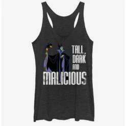 Promo 😀 Disney Villains Maleficent Tall N' Dark 👧 Girls Tank 💯