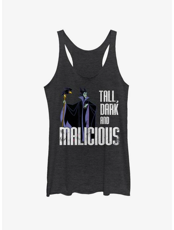 Promo 😀 Disney Villains Maleficent Tall N' Dark 👧 Girls Tank 💯