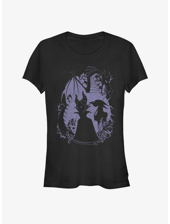 Best Sale ⭐ Disney Villains Maleficent Bone Heart 👧 Girls T-Shirt 💯
