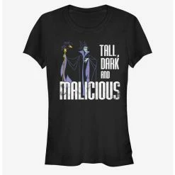 Flash Sale 😀 Disney Villains Maleficent Tall N' Dark 👧 Girls T-Shirt ✔️