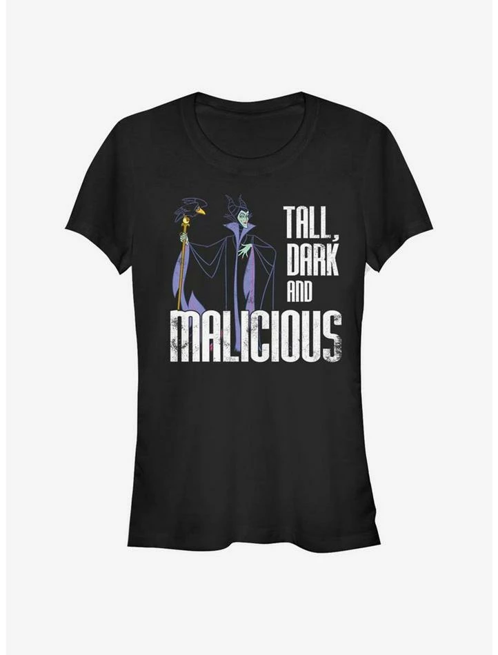 Flash Sale 😀 Disney Villains Maleficent Tall N' Dark 👧 Girls T-Shirt ✔️