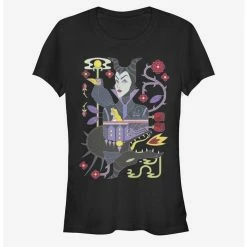 Buy 🎁 Disney Villains Maleficent Dual Maleficent 👧 Girls T-Shirt ✔️