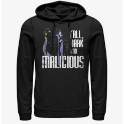 Top 10 😉 Disney Villains Maleficent Tall N' Dark Hoodie 🎉