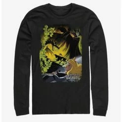 Wholesale 🛒 Disney Villains Maleficent Sleeping Poster Long-Sleeve T-Shirt 🎁