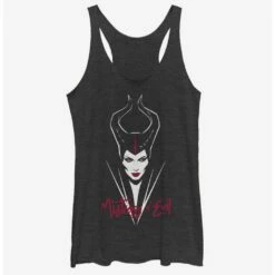 New 🔥 Disney Maleficent: Mistress Of Evil Red Lips 👧 Girls Tank 👍