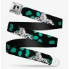 Best Sale ✔️ Disney 101 Dalmatians Cruella De Vil Smiling Spotted Fur Seatbelt Belt 👏