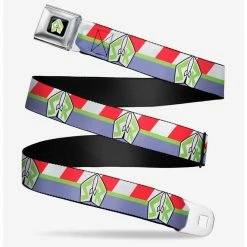 Deals ❤️ Disney Pixar Toy Story Buzz Lightyear Space Ranger Stripe Seatbelt Belt 🛒
