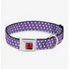 New 🔔 Disney Minnie Mouse Bow Ears Monogram Dots 🐶 Dog Collar Seatbelt Buckle ⭐
