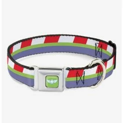 Best Sale 🔔 Disney Pixar Toy Story Buzz Lightyear Bounding 🐶 Dog Collar Seatbelt Buckle 🔥