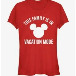 Coupon 🧨 Disney Mickey Mouse Vacation Mode 👧 Girls T-Shirt 🧨