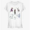 Best Pirce ⭐ Frozen 2 Frozen Doodles 👧 Girls T-Shirt ✔️