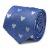 Hot Sale 😀 Disney Mickey Mouse Blue Pin Dot Mens Tie ✔️