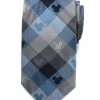 Wholesale 🔔 Disney Mickey Mouse Blue Plaid Mens Tie 🔔