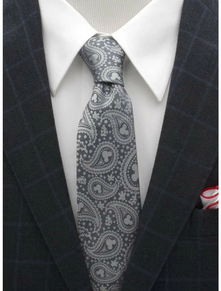 Best reviews of ⌛ Disney Mickey Mouse Gray Paisley Mens Tie 🛒 - Image 3