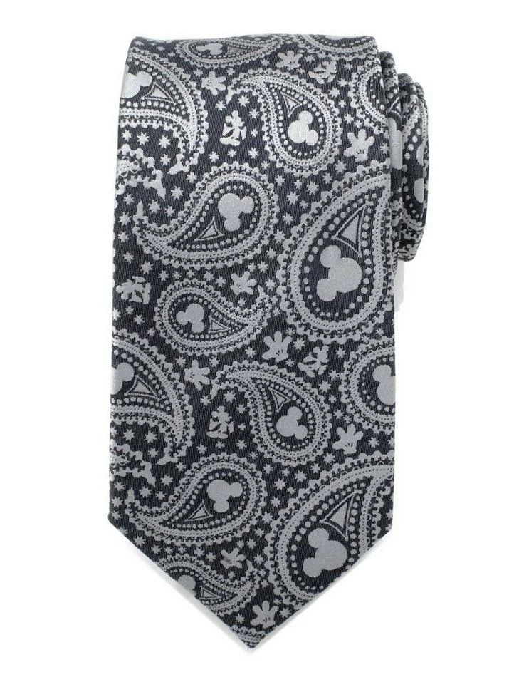 Best reviews of ⌛ Disney Mickey Mouse Gray Paisley Mens Tie 🛒