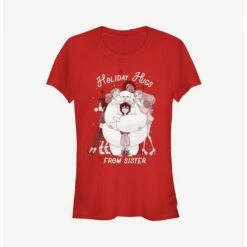 Buy 😉 Big Hero 6 Holiday Hugs From Sister 👧 Girls T-Shirt 🔥