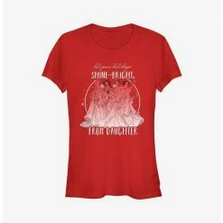 Discount 🔔 Disney Princesses Shine Bright From Daughter 👧 Girls T-Shirt 💯