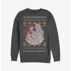 Best Sale 🎉 Disney Princesses Group 🎄 Christmas Pattern Sweatshirt 😍