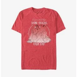 Cheap 😀 Disney Princesses Shine Bright From Dad Holiday T-Shirt ✨