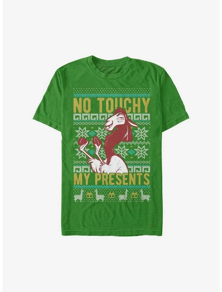 Outlet 🎁 Disney The Emperor's New Groove No Touchy My Presents Ugly 🎄 Christmas Sweater T-Shirt ❤️